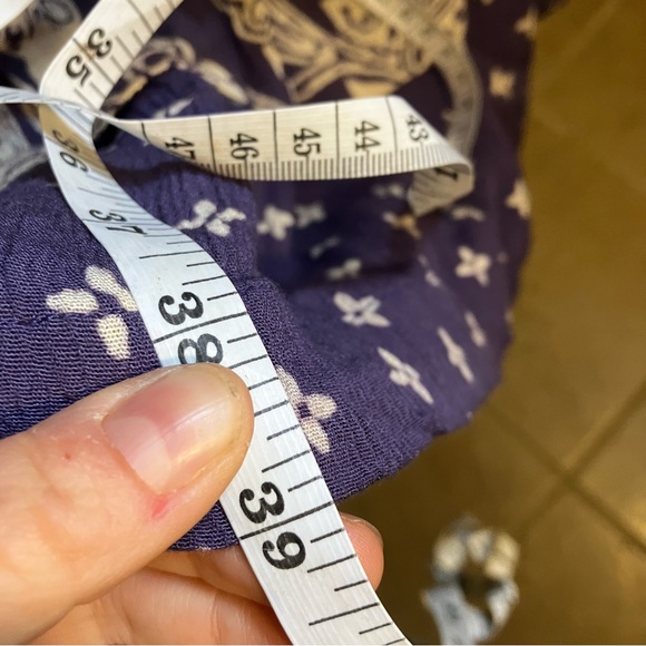 Iguana Inc. Worldly Clothing set, hand made, blue, surplus top, maxi skirt. M/L. - Picture 11 of 16